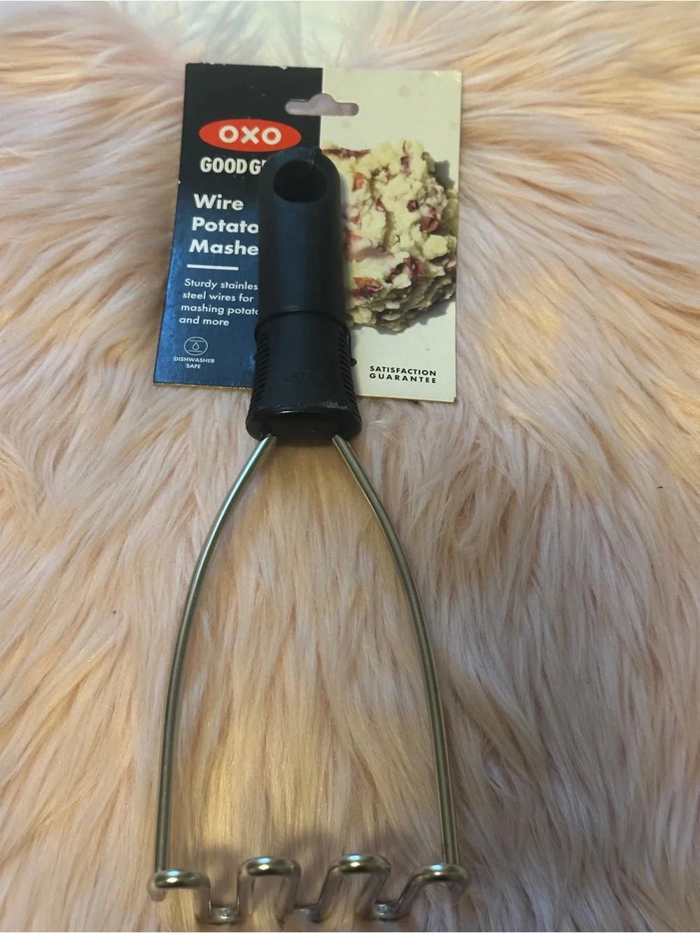 Oxo Black and Silver Wire Potato Masher